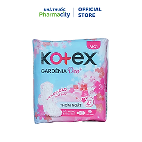 Băng vệ sinh ban ngày siêu mỏng không cánh Kotex Gardenia Deo+ 23cm (8 miếng)
