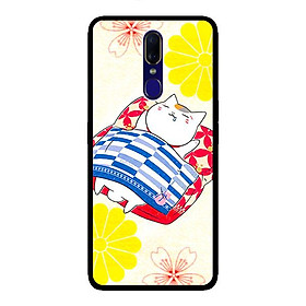 Ốp lưng cho Oppo F11 mèo 030 - Hàng chính hãng