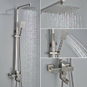 Mua Sen Cây Tắm Đứng vuông nóng lạnh KOREA chất liệu inox 304 cao cấp  củ sen nặng 2.5kg