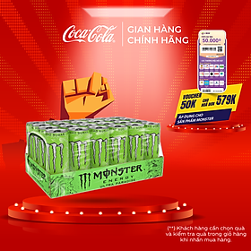 Lốc 24 Lon Nước Tăng Lực Giải Khát Monster Energy Ultra Paradise 355ml/Lon  Coca-Cola Official Store