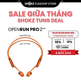 Mua  MỚI  Tai Nghe Bluetooth Thể Thao Truyền Âm Thanh Qua Xương SHOKZ OPENRUN PRO 2 - Mini S821 - Bảo Hành 2 Năm - Hàng Chính Hãng