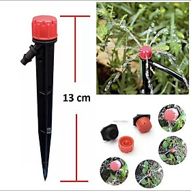 Mua Que Cắm Tưới Gốc 8 Tia Điều Chỉnh Lưu Lượng và Bán Kính - Khớp Nối Ống 6mm