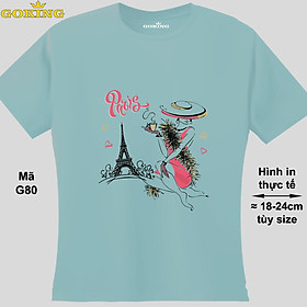 PARIS, mã G80. Hãy tỏa sáng như kim cương, qua chiếc áo thun Goking siêu hot cho nam nữ trẻ em, áo phông cặp đôi, gia đình, đội nhóm