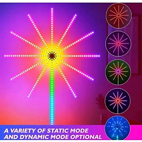 BỘ ĐÈN LED PHAO HOA DÁN TƯỜNG TRANG TRÍ SÁNG HIỆU ỨNG MÀU SẮC CỰC ĐẸP CÓ ĐIỀU KHIỂN TỪ XA
