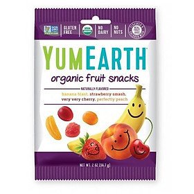 Kẹo dẻo hữu cơ Yum Earth vị Trái cây gói 50gr