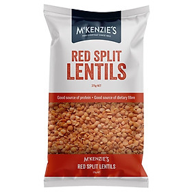 Đậu Lăng Đỏ Nhập Khẩu Úc McKenzie s - Red Split Lentils - Túi 375g