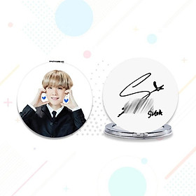 Gương mini cute Suga BTS hình tròn 1 mặt