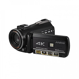 Máy Quay Video Kỹ Thuật Số 4K UHD Andoer AC3 Kèm Máy Ghi Âm DV (24MP)