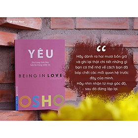 OSHO Yêu (Yêu trong tỉnh thức, gắn bó trong niềm tin) - FirstNews