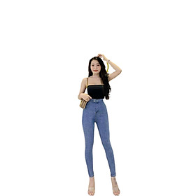 Quần jean dài nữ cạp cao big size