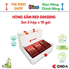 Set Quà Tặng Red Ginseng Hồng Sâm Hàn Quốc Hỗ Trợ Tăng Đề Kháng (3 Hộp x 1 Set)