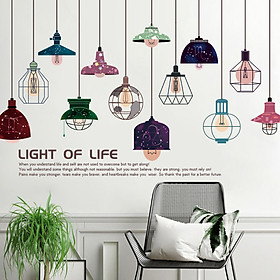 Mua Sticker Giấy Dán Tường Decal Dán tường Tranh Dán Tường Trang Trí Tường Mẫu Đèn Trần Trang Trí ZDB-2363