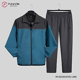 Bộ quần áo gió nam 2 lớp FASVIN BC23610.HN vải thể thao cao cấp hàng chính hãng