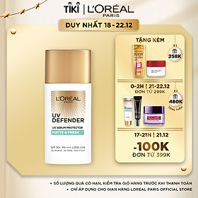 Kem chống nắng mịn nhẹ bảo vệ da chống lão hóa L’Oreal...