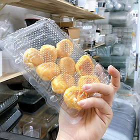 Mua 100 Hộp H148 đựng bánh su - Hộp đựng bánh bông lan chữ nhật có nút bấm