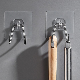 Mua Móc inox dán tường 2 móc