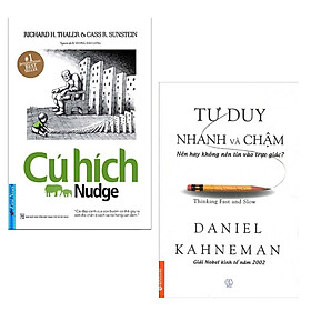 Combo 2 Cuốn Sách Kỹ Năng Làm Việc Thay Đổi Con Người Bạn: Cú Hích (Tái Bản) + Tư Duy Nhanh Và Chậm (Tái Bản 2019) / Tặng Kèm Bookmark Happy Life