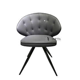 Mua Ghế trang điểm đẹp ECO 34A-P Nội thất Capta Ghế ngồi bàn tiếp khách nệm bọc da pu cao cấp chân sắt sơn tĩnh điện màu đen tại tp hcm