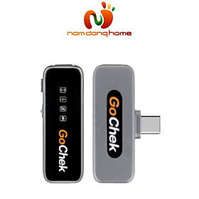 Mua Micro thu âm không dây GoChek A01 Ultra - Micro không dây cổng Type C chuyên dùng hệ điều hành Android màn hình hiển thị 4 chế độ - Hàng chính hãng