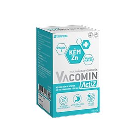 [Hộp 120 viên] Viên Uống VACOMIN ACTIZ Bảo Vệ Sức Khỏe bổ sung vitamin tổng hợp, vitamin nhóm B, E, C và Kẽm hữu cơ - SHINPOONG PHARMA