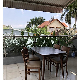 Bàn ghế gia đình cabin xuất khẩu, bàn ăn 4 ghế