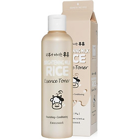 Nước hoa hồng dưỡng ẩm và làm sáng da Kwailnara Brightening Milk Rice Essence Toner Hàn Quốc 200ml