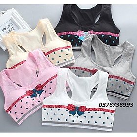 Hình ảnh Bra / Áo Lá Cotton Học Sinh Bi-Nơ Thời Trang ( A037 ). Hàng Loại Đẹp.