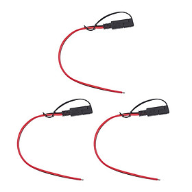 3x 14AWG Hot Solar Battery SAE Plug Harness DIY Extension Connector Cable