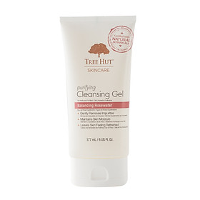 Gel Rửa Mặt TREE HUT SKINCARE PURIFYING CLEANSING GEL BALANCING ROSEWATER 177ml