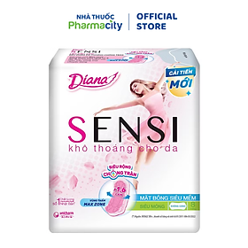 Băng vệ sinh Diana Sensi siêu mỏng không cánh (Gói 8 miếng)