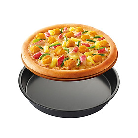 Khuôn Pizza Chống Dính Cao Cấp Khuôn Làm Bánh Hình Tròn Thép Carbon 9 Inch Đa Năng Tiện Lợi