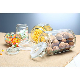 Mua HŨ ĐỰNG GIA VỊ THỦY TINH LỤC GIÁC 380ML NẮP NÚM
