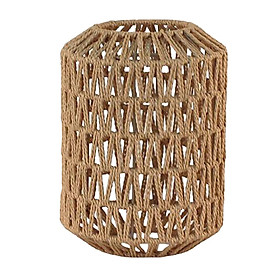 Woven Lamp Shade Woven Pendant Lampshade for Restaurant Teahouse Dining Room