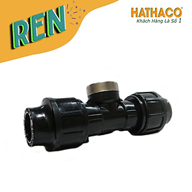 Mua Combo 5 Tê 25 Ren Trong 20 - 25 (ren 1/2  - 3/4 ) HATHACO Dùng Cho Ống HDPE
