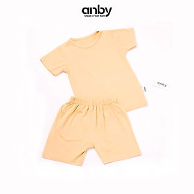 Quần áo trẻ em ANBY bộ cho bé từ 1 đến 8 tuổi cộc tay cổ tròn cotton thun