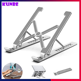 Mua Đế Tản Nhiệt Cho Laptop  Macbook - Giá Đỡ  Kệ Đỡ  Phụ Kiện Cao Cấp Cho Macbook  Laptop Bằng Hợp Kim Nhôm Điều Chỉnh Tầm Nhìn Thông Minh Gấp Gọn KUNBE - Hàng Chính Hãng