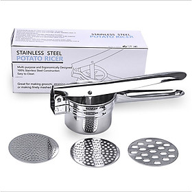 Mua Dụng cụ làm bánh lọt - làm sợi bún đa năng 3 vỉ khuôn (Inox)