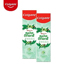 Bộ 2 kem đánh răng Colgate thảo mộc thiên nhiên Herbal Detox 120g/tuýp