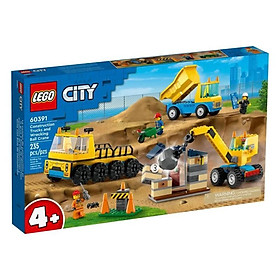 Đồ Chơi Lắp Ráp Xe Tải Và Xe Cần Cẩu Công Trình Lego City 60391