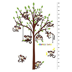 Mua Decal Dán Tường Thước Đo Khỉ Con Binbin TD26 (182 x 125 cm)