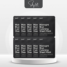 Combo 10 Mặt Nạ Giúp Làm Dịu, Phục Hồi Da Klairs Midnight Blue Calming Sheet Mask 25ml x 10