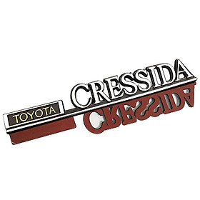 Tem Logo chữ nổi Toyota Cressida dán đuôi xe