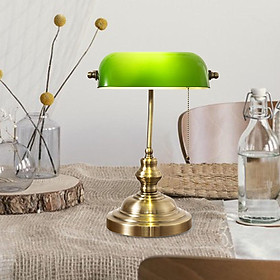Vintage Style Banker Lamp Plug in Fixture Bedside Table Lamp for Restaurant