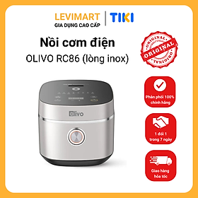 Nồi cơm điện Olivo RC86 - Chính hãng - Lòng Nồi INOX 304 Chống Dính Tự Nhiên, Nấu Cơm Ngon, Thiết Kế Tinh Tế, Sang Trọng
