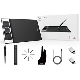 Bảng Vẽ Điện Tử XP-PEN DECO PRO SMALL 9X5INCH 8192 Lực Nhấn Tương Thích Thiết Bị Di Động ANDROID (KÈM GĂNG TAY) - Hàng Chính Hãng