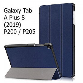 Bao Da Cover Cho Máy Tính Bảng Samsung Galaxy Tab A Plus 8 (2019) P200 / P205 Hỗ Trợ Smart Cover