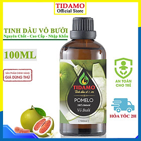 Tinh Dầu Xông Phòng VỎ BƯỞI 100ML Nguyên Chất Nhập Khẩu - Tinh dầu Bưởi TIDAMO Giúp Bảo Vệ Sức Khỏe, Kháng Khuẩn,Thư Giãn Tinh Thần và Khử Mùi Hiệu Quả