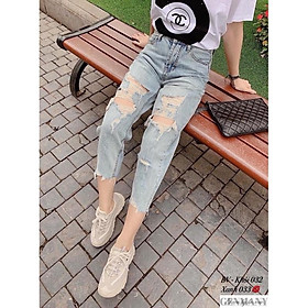 Quần bò baggy rách cá tính. Size S M L