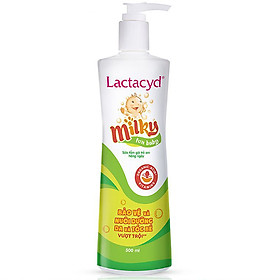 Hình ảnh Sữa Tắm Gội Trẻ Em Lactacyd Milky BẢO VỆ, NUÔI DƯỠNG DA và TÓC BÉ VƯỢT TRỘI 500ml