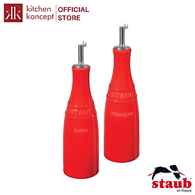 Mua Staub - Bộ bình gốm đựng dầu màu đỏ cherry  - 250ml